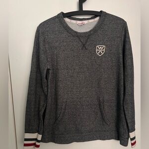 Canadiana Women’s Waffle Long Sleeve Gray Crewneck Top size XL